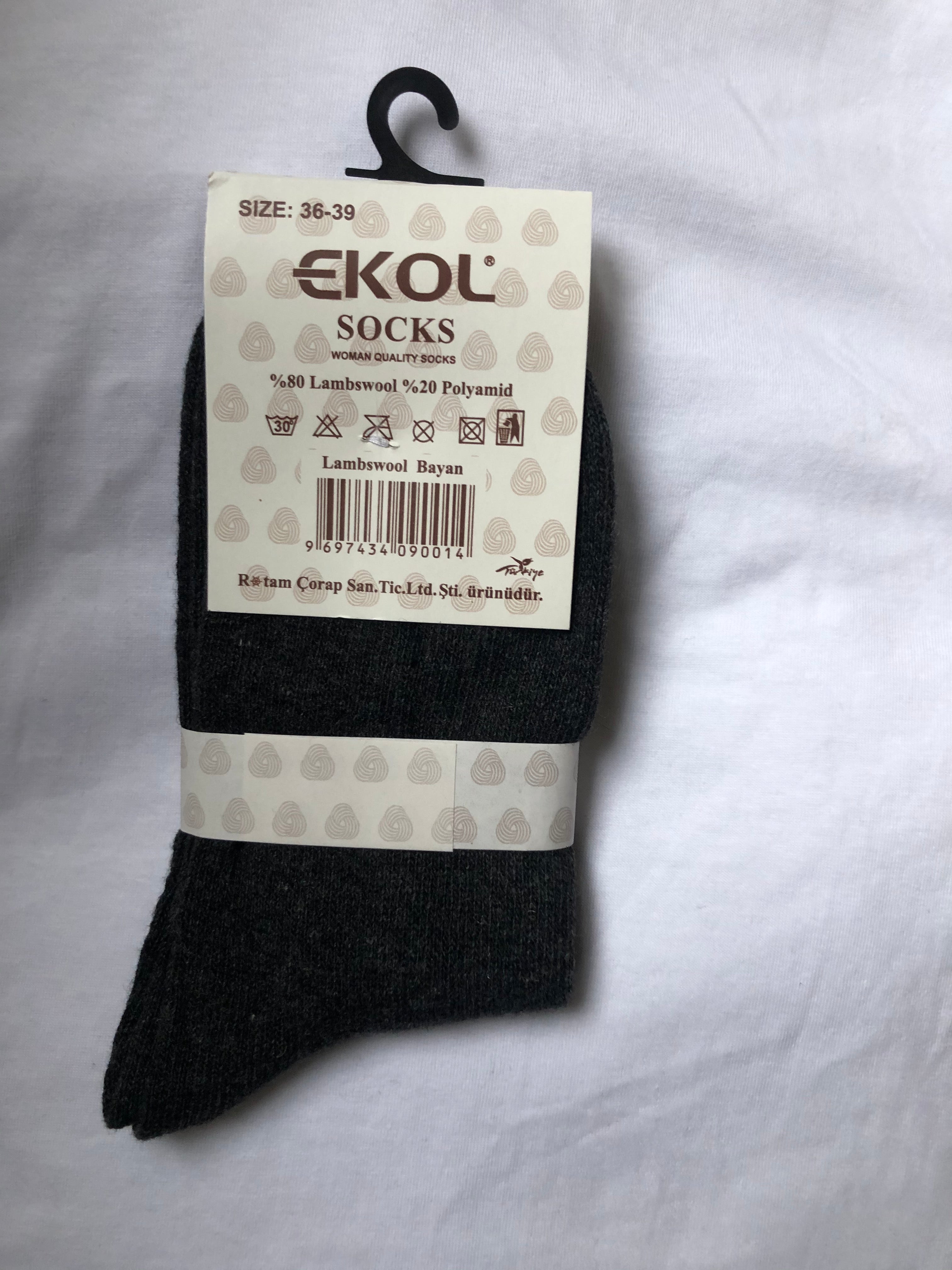 Ekol lamswollen sokken (3 paar)